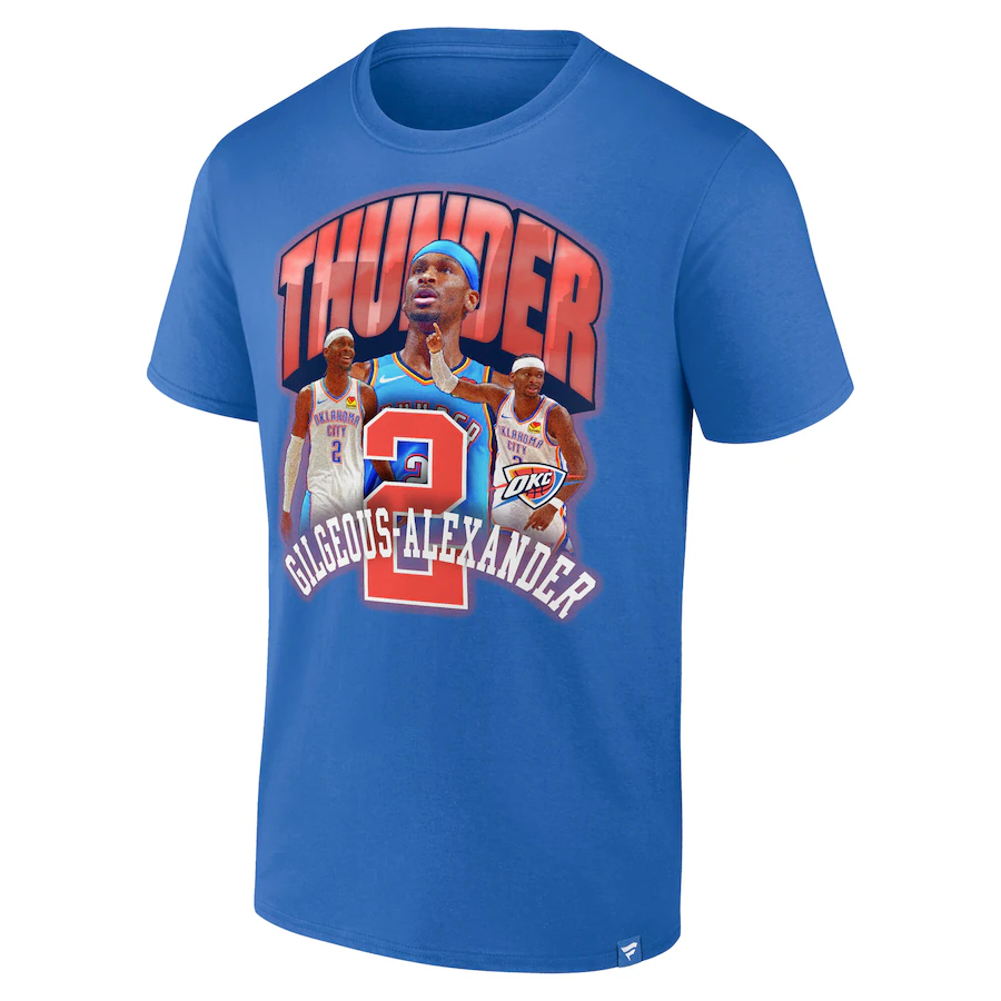 Men Oklahoma City Thunder short T Shirt 2025 style 4